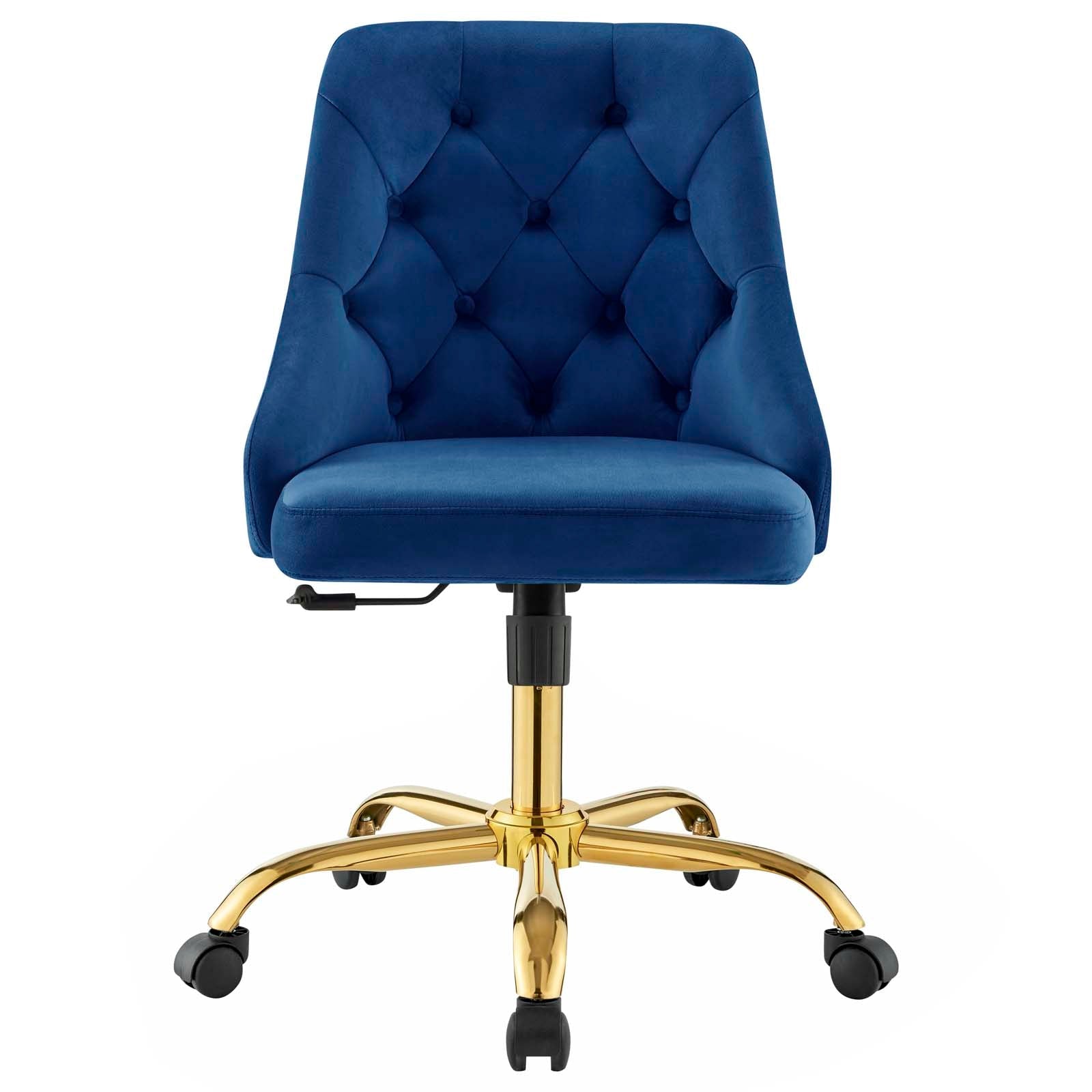 Loft Tufted Office Chair Gold