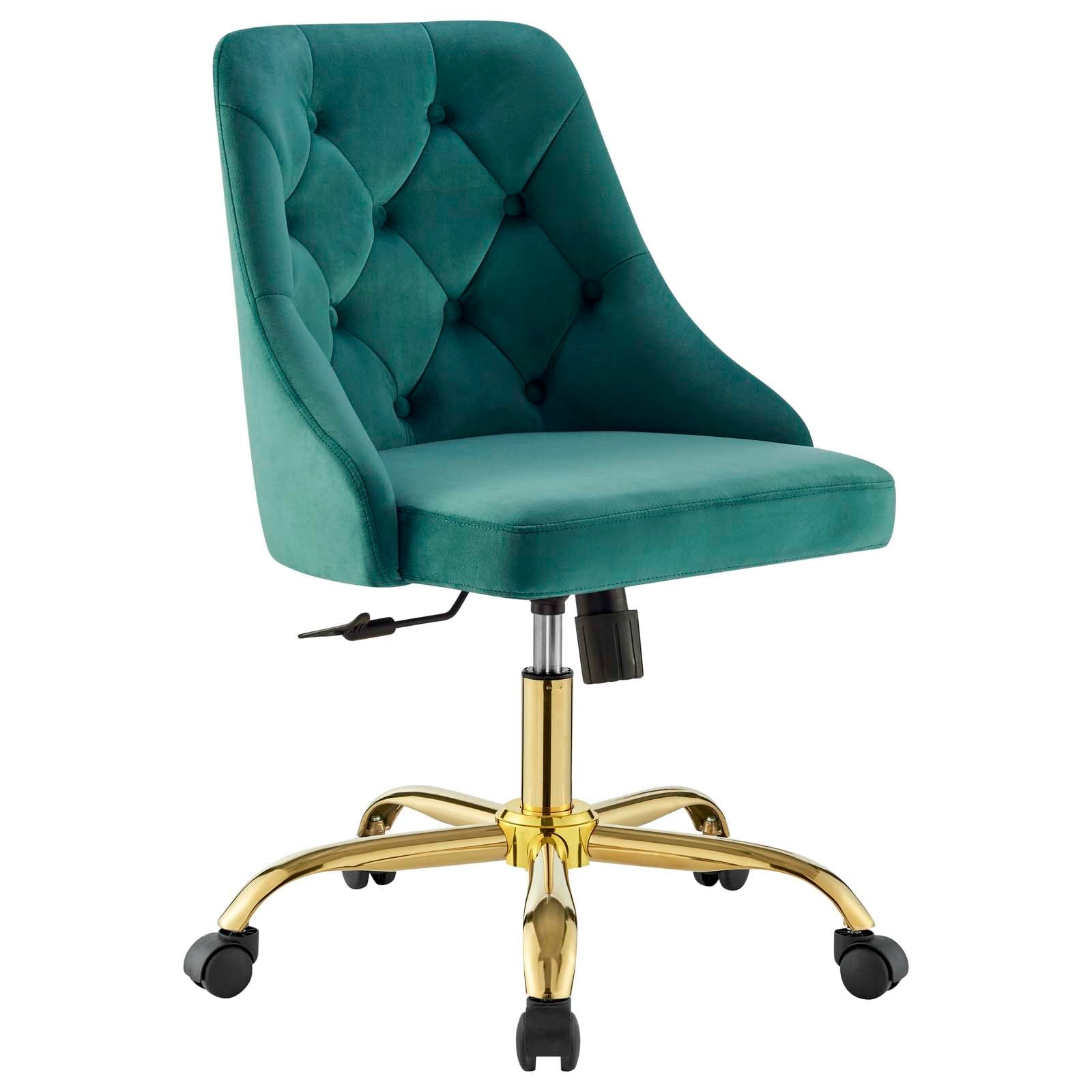 Loft Tufted Office Chair Gold