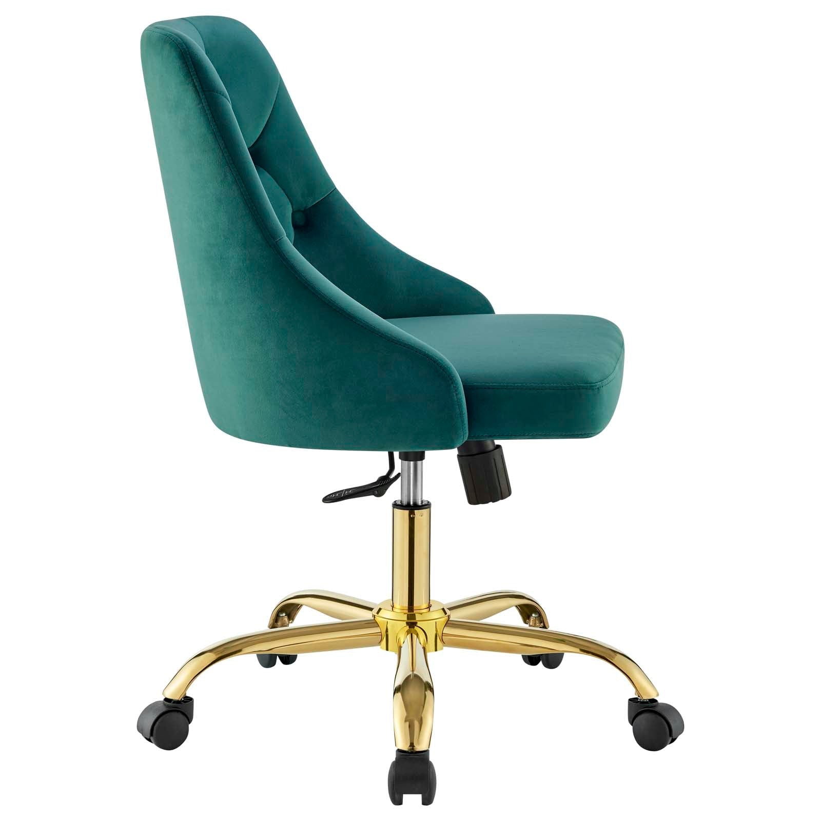 Loft Tufted Office Chair Gold