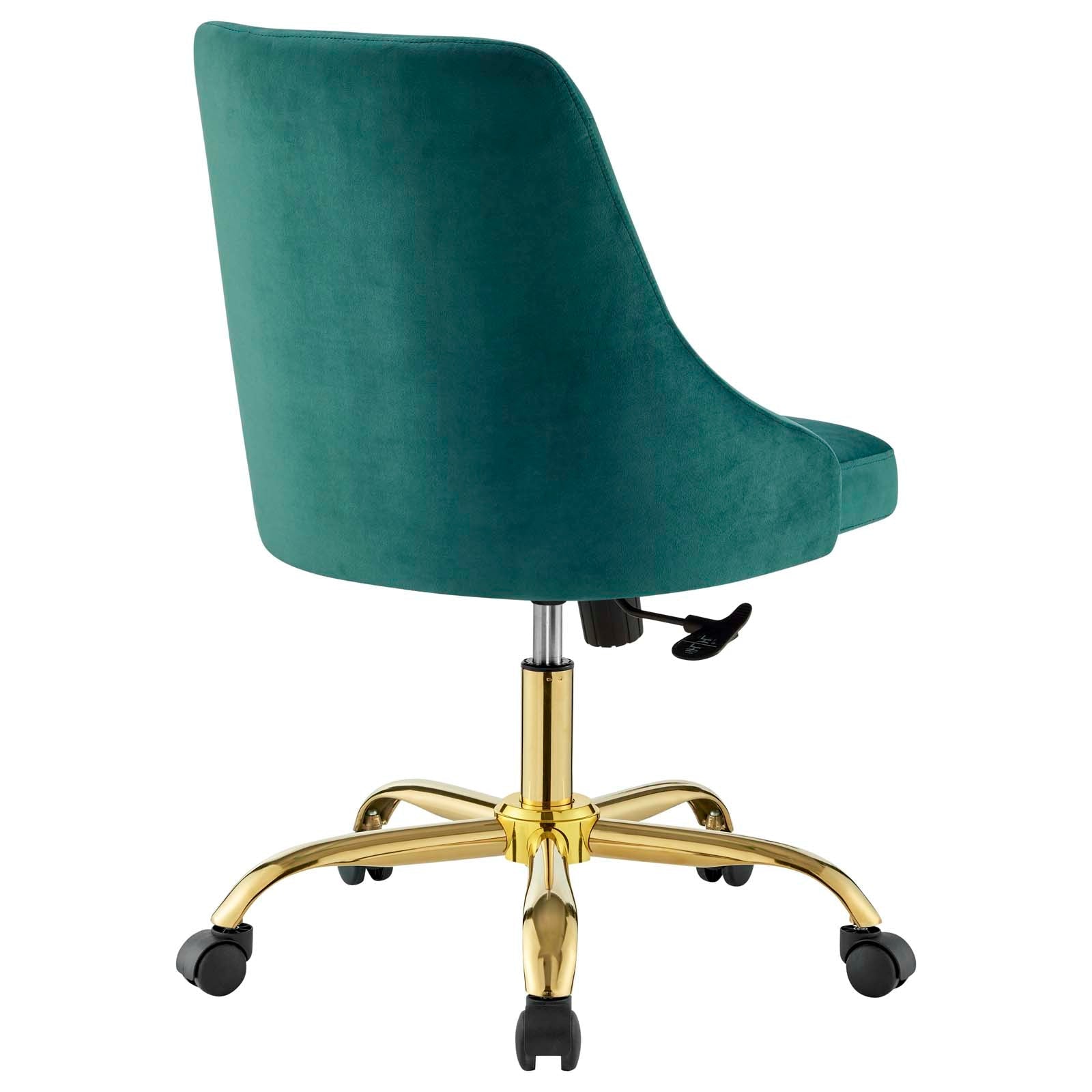 Loft Tufted Office Chair Gold