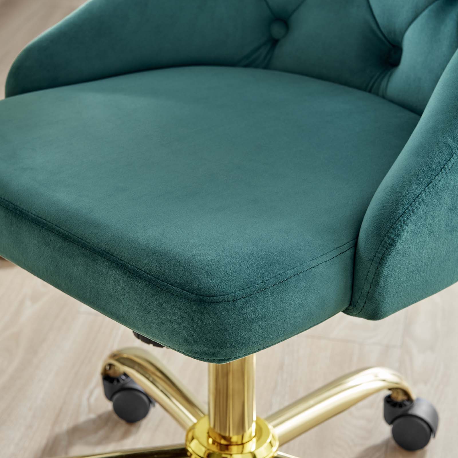 Loft Tufted Office Chair Gold