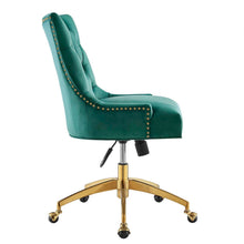 Load image into Gallery viewer, Andrew Tufted Velvet Gold Office Chair