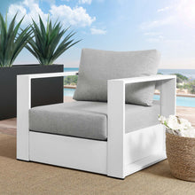 Load image into Gallery viewer, Brentwood Outdoor Patio Powder-Coated Aluminum Armchair