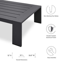Load image into Gallery viewer, Brentwood Outdoor Patio Powder-Coated Aluminum Coffee Table