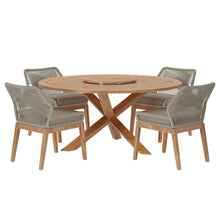 Load image into Gallery viewer, Tortuga 5-Piece Outdoor Patio Teak Wood Dining Set
