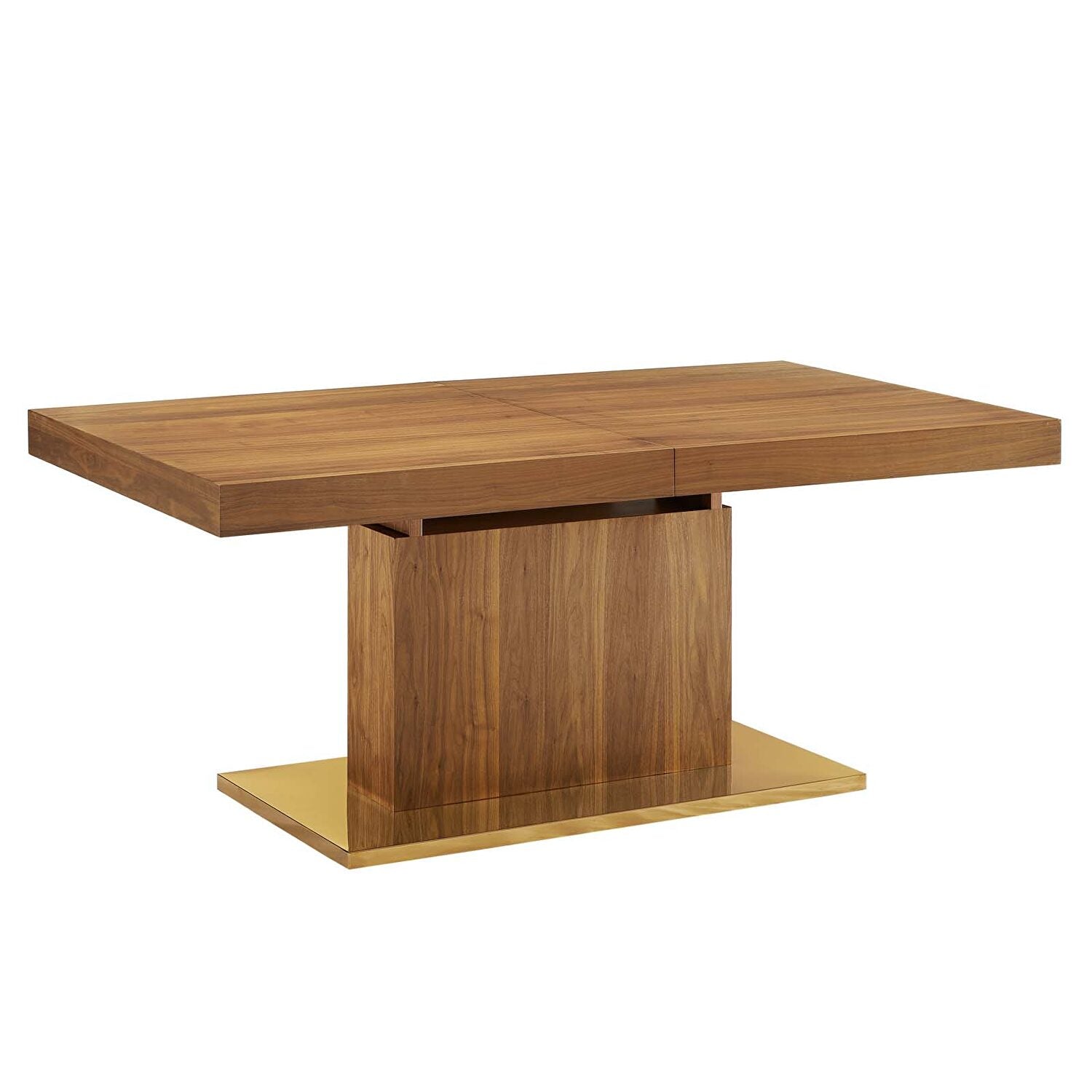Evens 71"-94" Extendable Dining Table With Gold Base