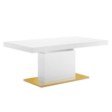 Load image into Gallery viewer, Evens 71&quot;-94&quot; Extendable Dining Table With Gold Base