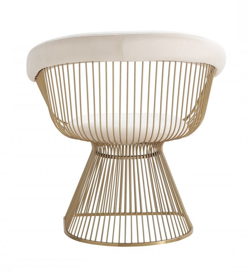 Swell Platner Gold Dining Chair Arm Chair