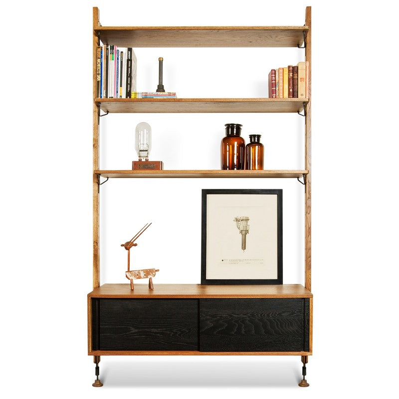 Theo Wall Unit With Large Shelves (49″ X 11.8″ X 83″)