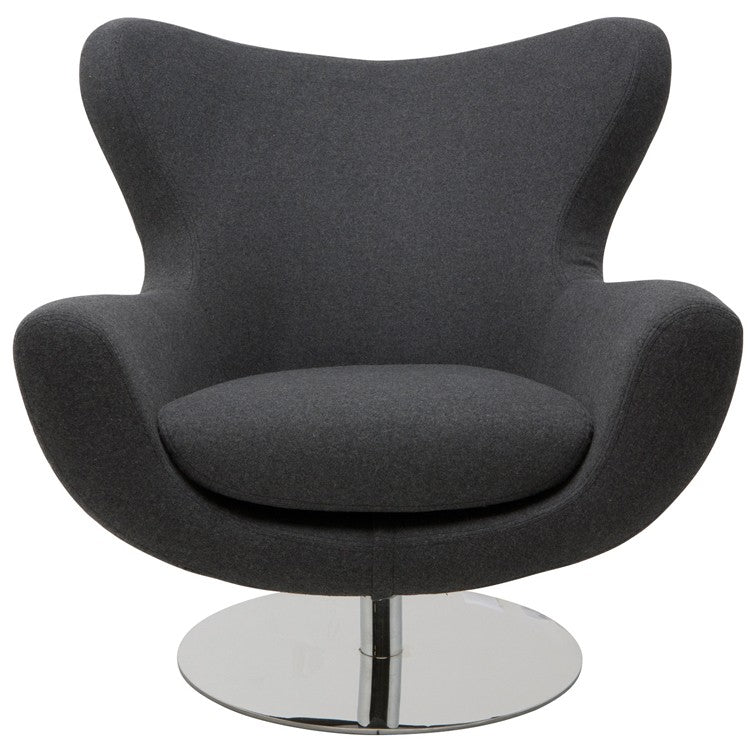 Conner Occasional Chair In Dark Grey