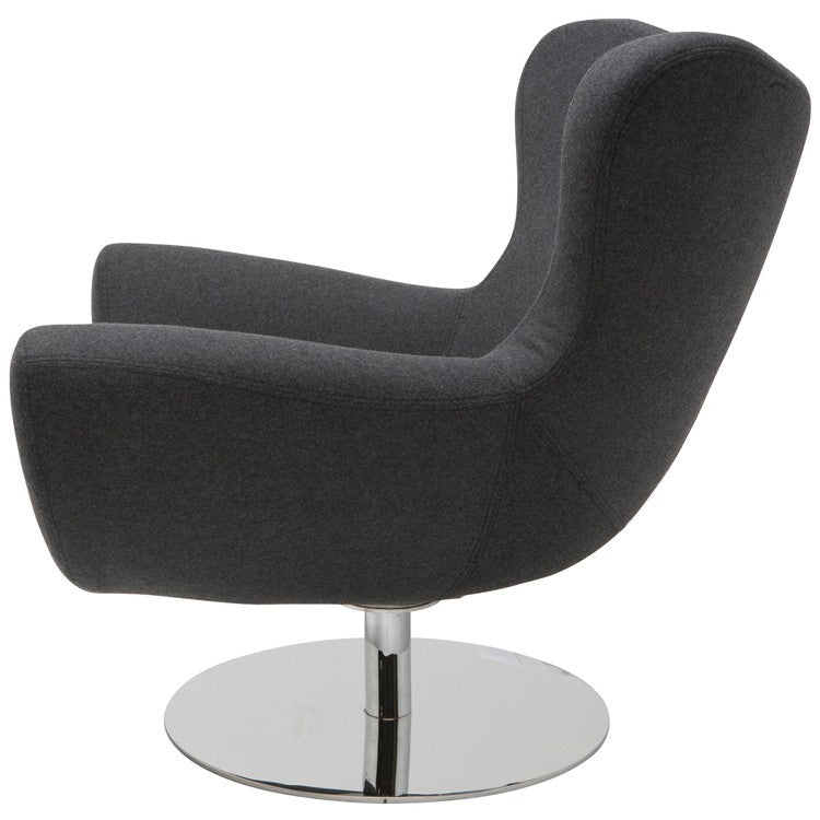 Conner Occasional Chair In Dark Grey