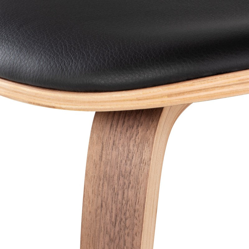 Satine Dining Chair With Leather Seat
