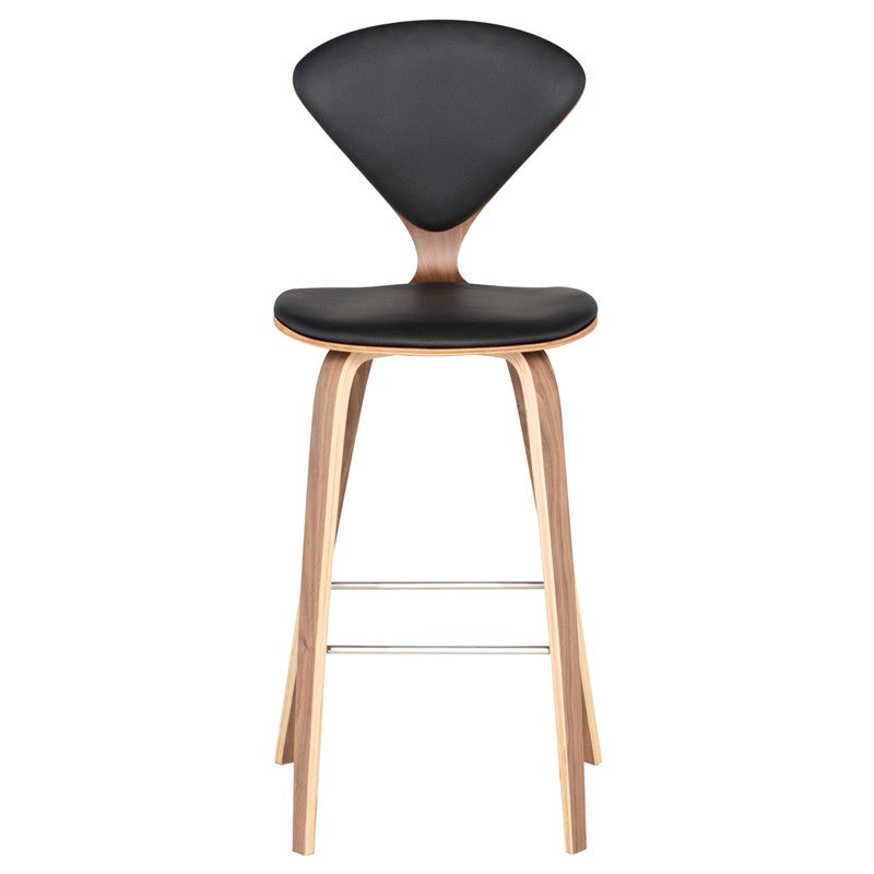 Satine Bar Stool in Leather Seat