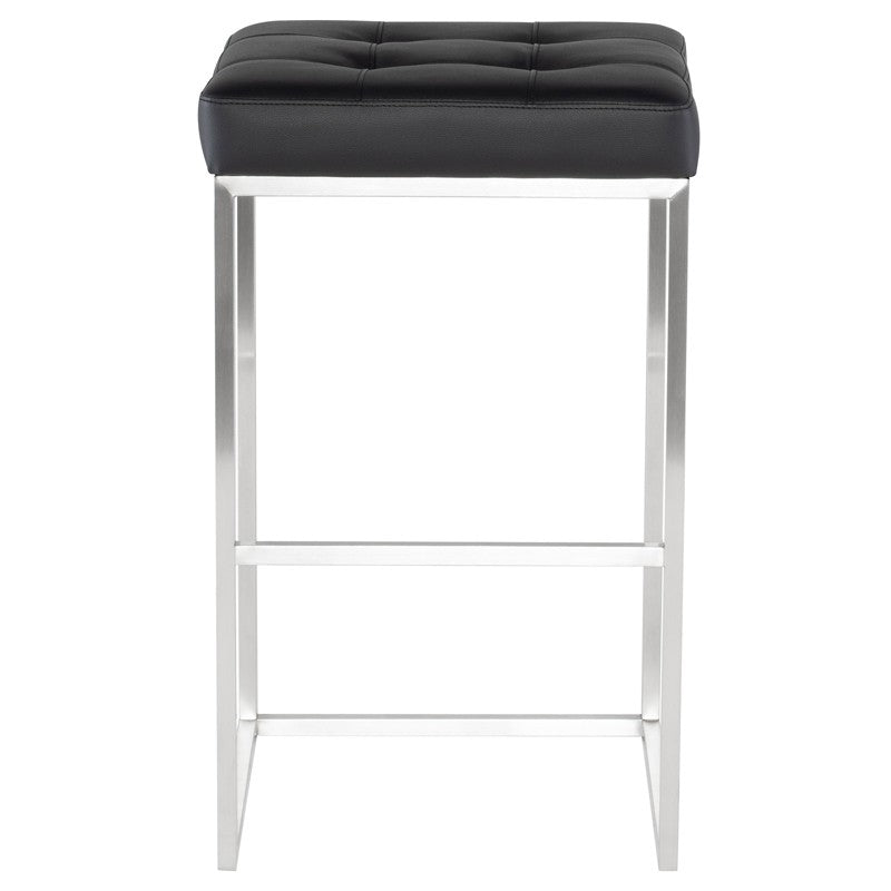 Chi Bar Stool In Brushed Stainless