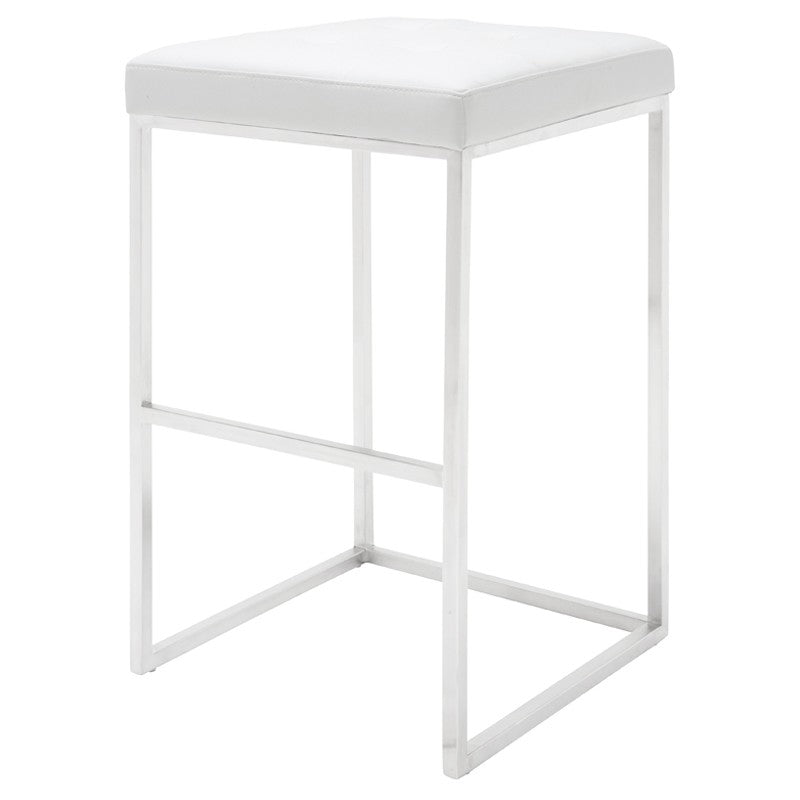 Chi Bar Stool In Brushed Stainless