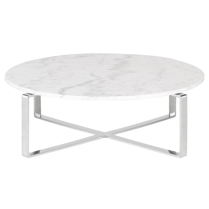Rosa Coffee Table White Marble