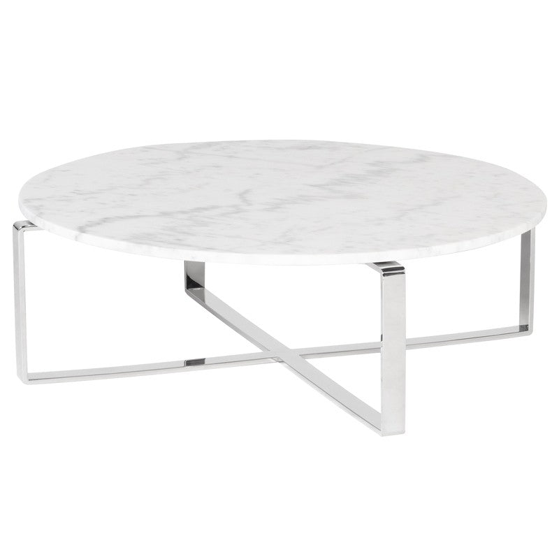 Rosa Coffee Table White Marble