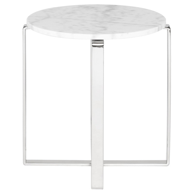 Rosa Side Table by Nuevo in White or Black Marble - Free Shipping – Luv ...