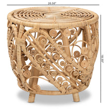 Load image into Gallery viewer, Kiki Natural Rattan End Table