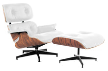 Load image into Gallery viewer, Classic Lux Italian Leather Lounge Chair and Ottoman