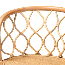 Load image into Gallery viewer, Rattan Criss-Cross Counter Stool