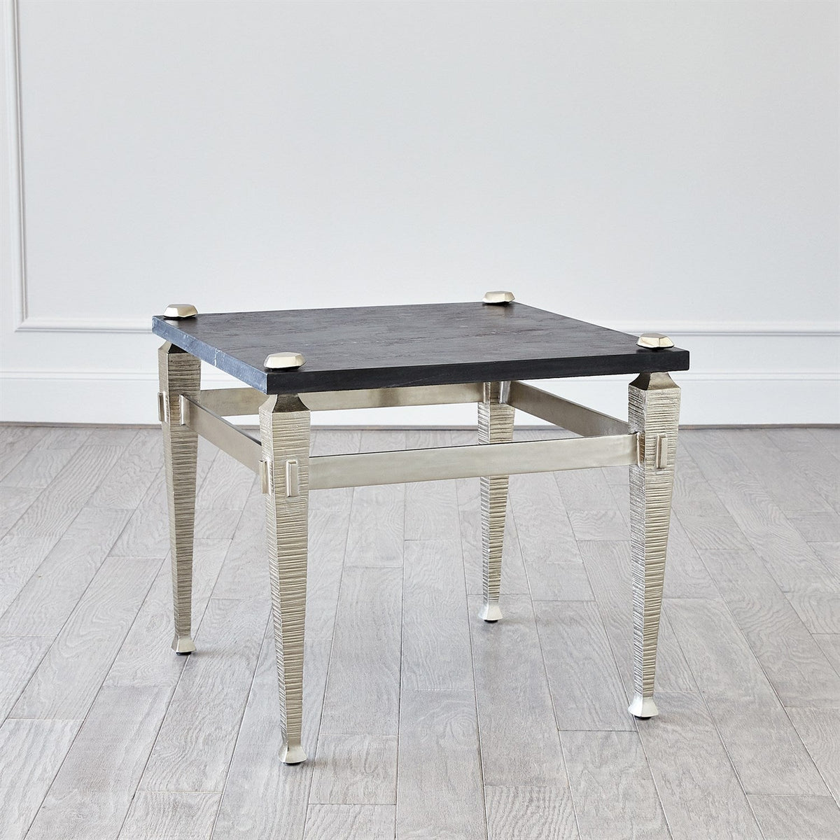 Roman End Table Square - Various Marble and Frame Finishes - White ...