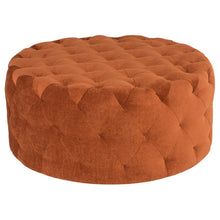 Load image into Gallery viewer, Round Tufty Ottoman