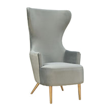 Load image into Gallery viewer, Julia Grey Wingback Chair By Inspire Me! Home Decor