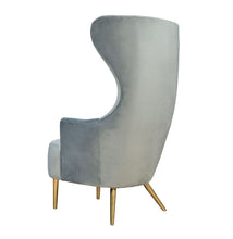 Load image into Gallery viewer, Julia Grey Wingback Chair By Inspire Me! Home Decor