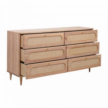 Load image into Gallery viewer, Carmen Cane 6 Drawer Dresser