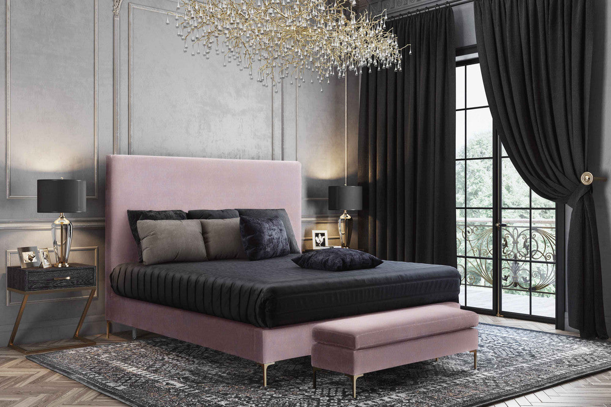 Delilah Textured Velvet Bed in King