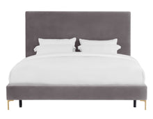 Load image into Gallery viewer, Delilah Textured Velvet Bed in King