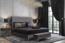 Load image into Gallery viewer, Delilah Textured Velvet Bed in Queen