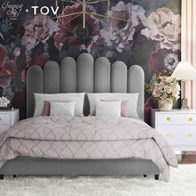 Load image into Gallery viewer, Celine Velvet Bed in Queen By Inspire Me! Home Decor
