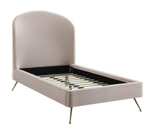 Load image into Gallery viewer, Vivi Blush Velvet Bed in Twin