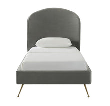 Load image into Gallery viewer, Vivi Blush Velvet Bed in Twin