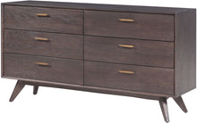 Load image into Gallery viewer, Loft Wooden 6 Drawer Dresser