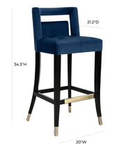 Load image into Gallery viewer, Hart Velvet Counter Stool
