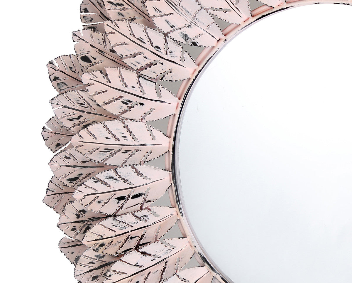 Pile Pink Distressed Mirror