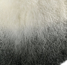 Load image into Gallery viewer, Tibetan Sheep White to Grey Pouf