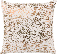 Load image into Gallery viewer, Leather Speckled Gold Pillow