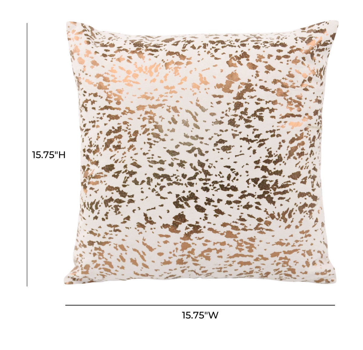 Leather Speckled Gold Pillow