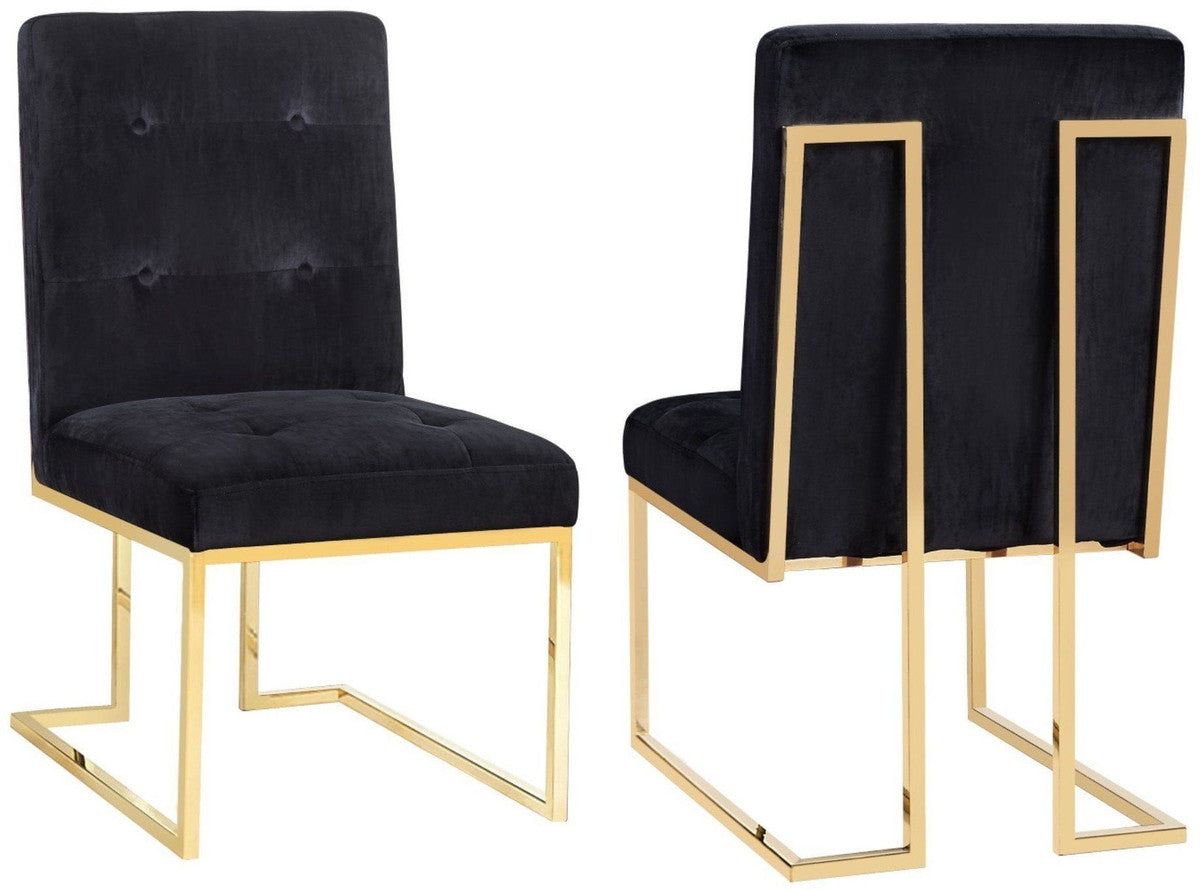 Akiko Velvet Chair (Set of 2)