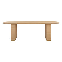 Load image into Gallery viewer, Nomad Wood and Rattan 96&quot; Dining Table