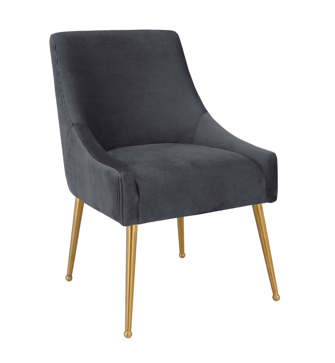 Beatrix Pleated Velvet Side Chair