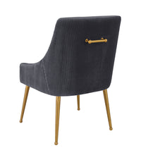 Load image into Gallery viewer, Beatrix Pleated Velvet Side Chair