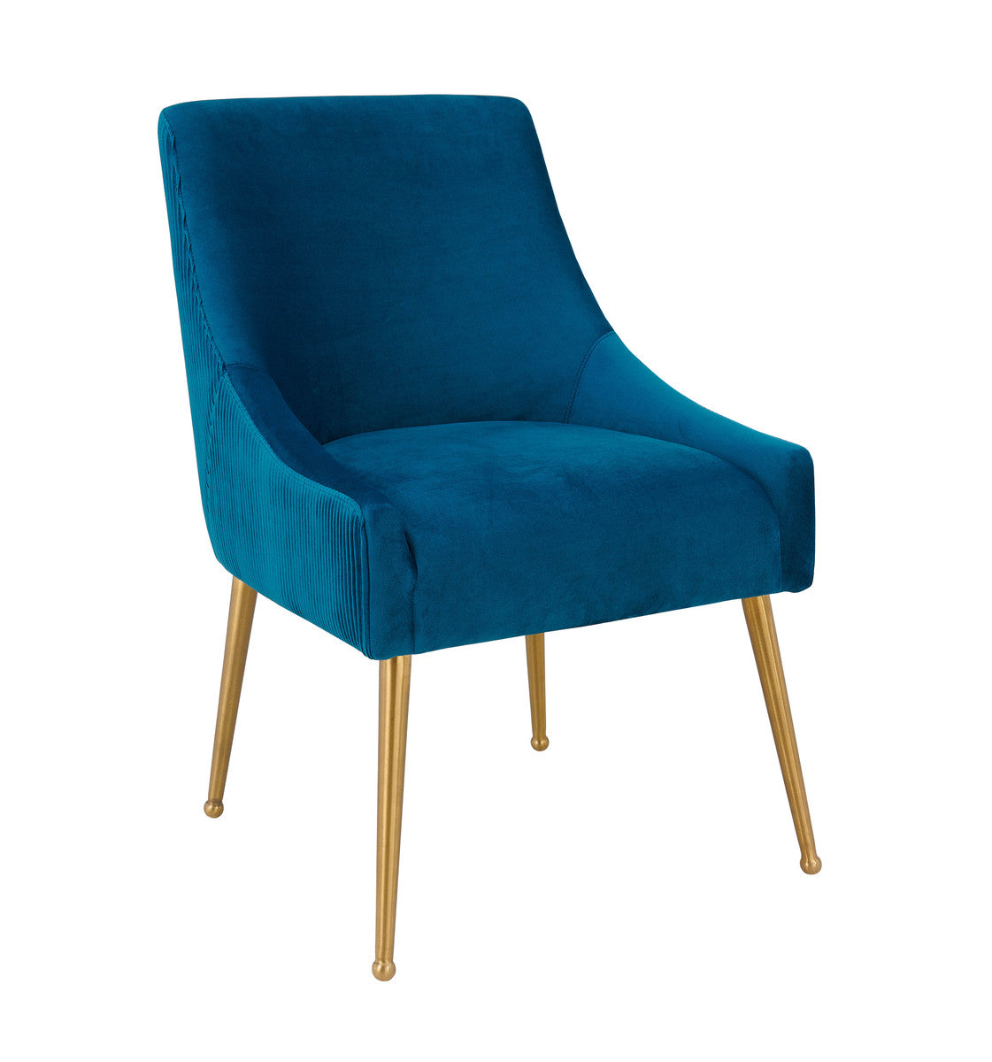 Beatrix Pleated Velvet Side Chair