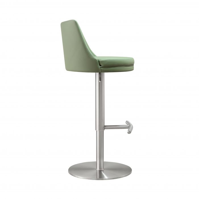 Reagan Silver Adjustable Stool