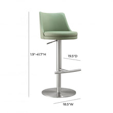 Load image into Gallery viewer, Reagan Silver Adjustable Stool