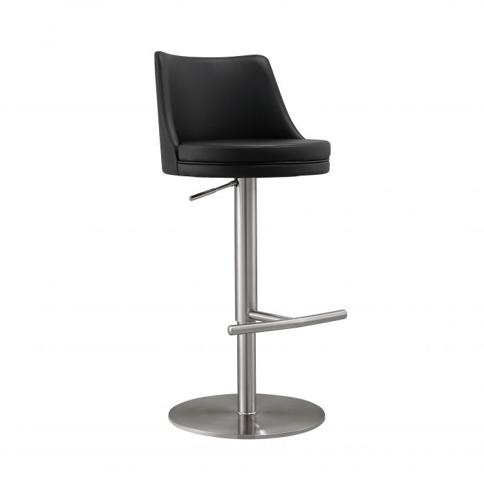 Reagan Silver Adjustable Stool